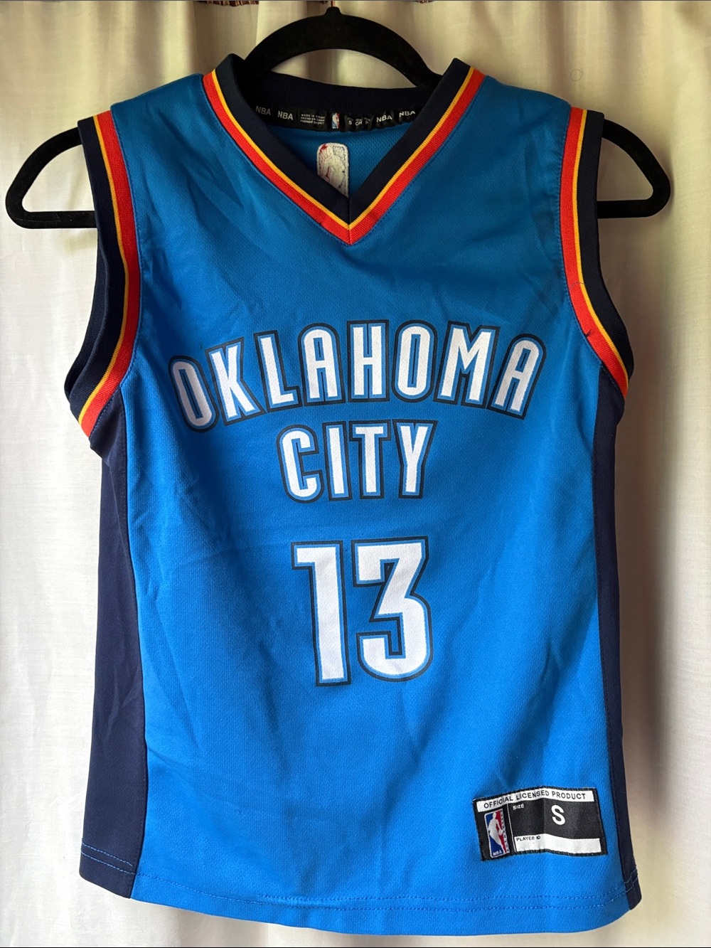 Oklahoma City Blue Kids Jersey Tank Top - Size S